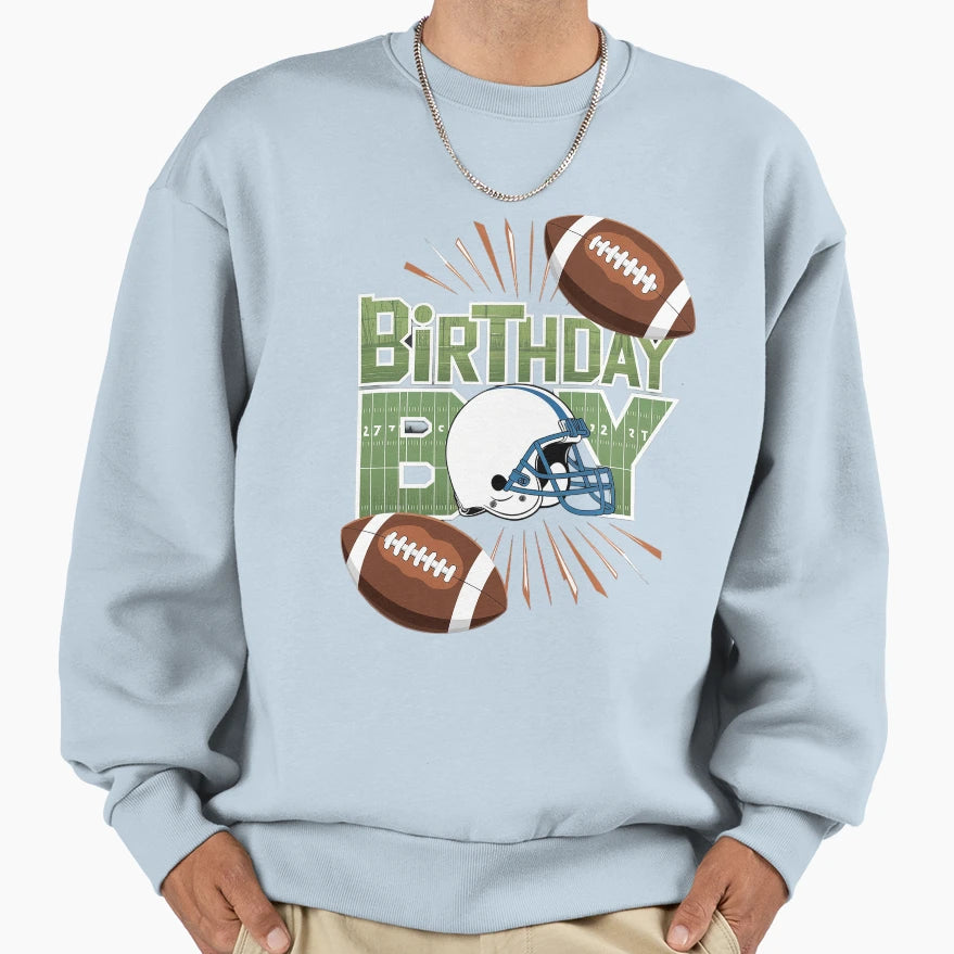 Birthday Football Birthday Sweatshirt - Casual Everyday Wear for Adults - T-Shirt, Sweatshirt, Hoodie