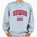 College Football Senior 2025 Sweatshirt - Graphic Print for Adults - T-Shirt, Sweatshirt, Hoodie