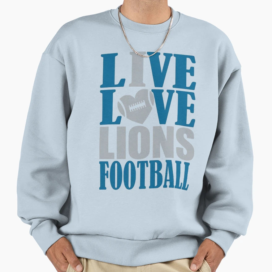 Football Detroit Lions Sweatshirt - Fun Novelty Design Men Women - T-Shirt, Sweatshirt, Hoodie