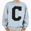 Alphabet Black C Sports Letter C Sweatshirt - Fun Novelty Design for Adults - T-Shirt, Sweatshirt, Hoodie