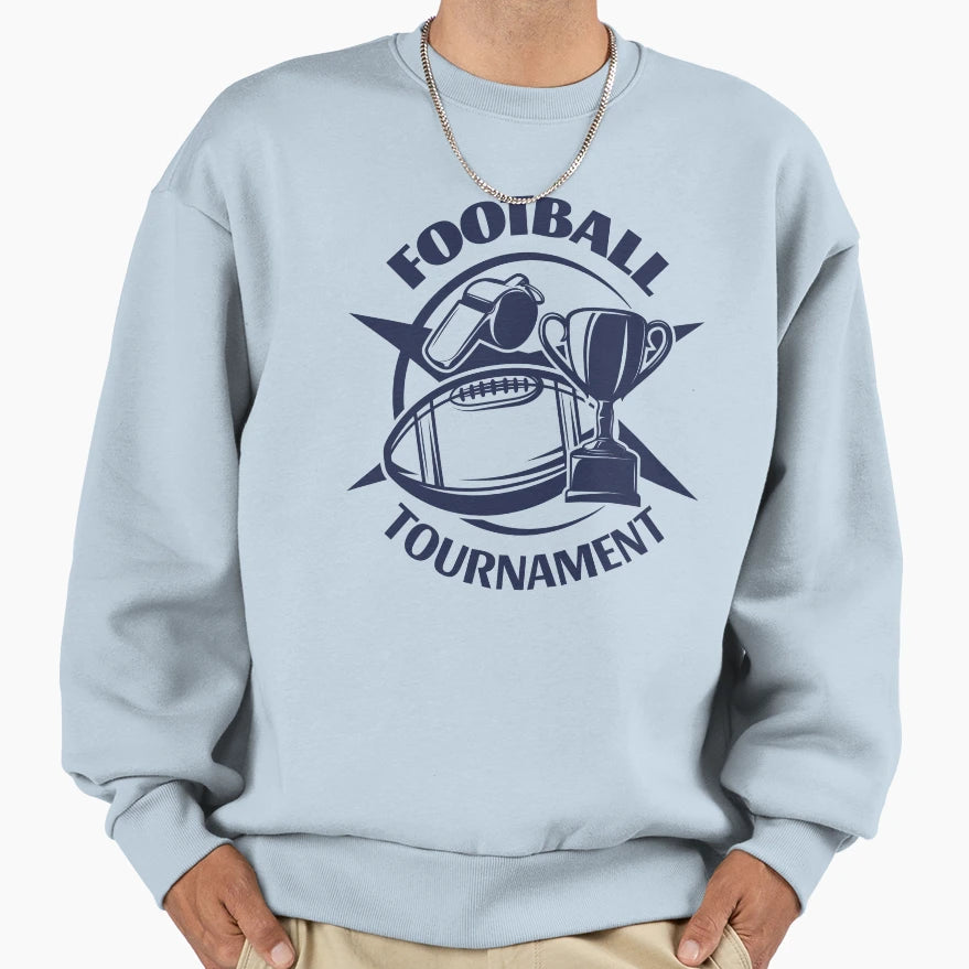 Football Tournament Champion Sweatshirt - Custom Art Print Men Women - T-Shirt, Sweatshirt, Hoodie