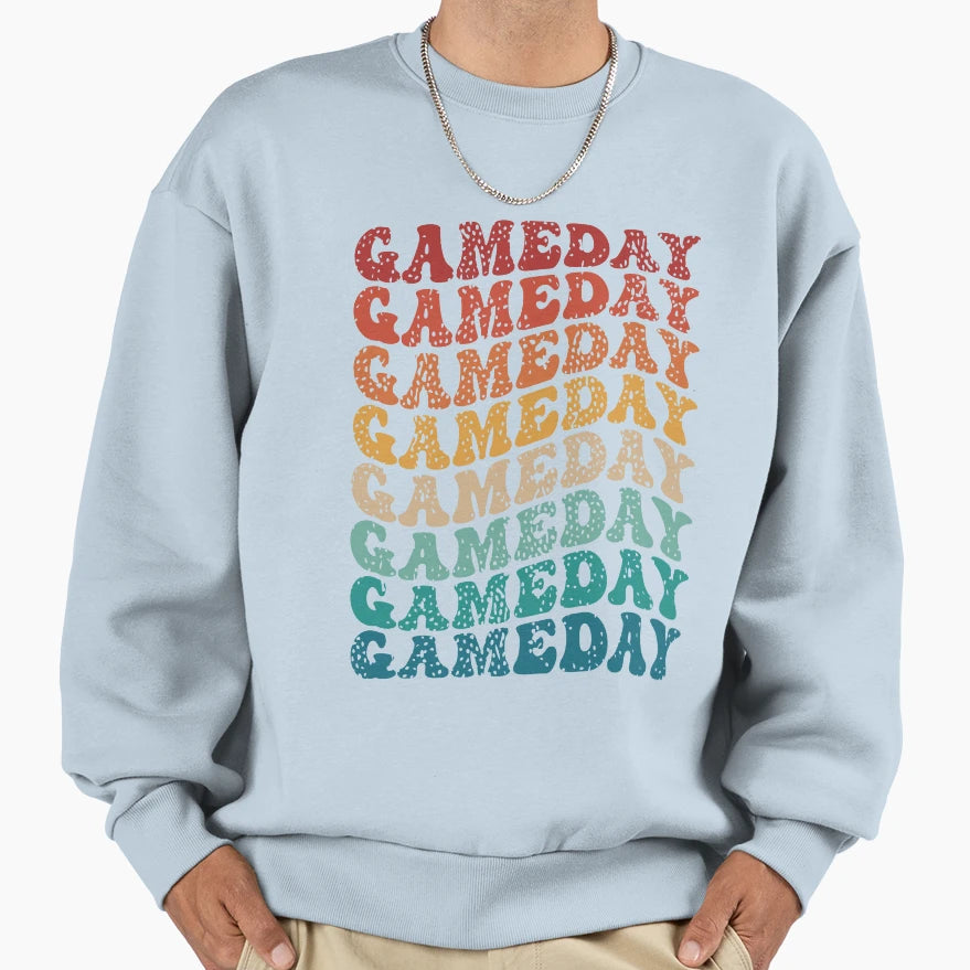 Day Football Basketball Game Sweatshirt - Aesthetic Graphic Unisex - T-Shirt, Sweatshirt, Hoodie