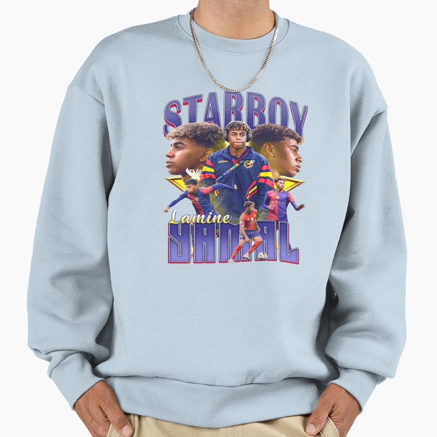 Lamine Yamal Starboy Sweatshirt - Custom Art Print Unisex - T-Shirt, Sweatshirt, Hoodie