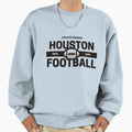 Houston Football Sweatshirt - Custom Art Print Men Women - T-Shirt, Sweatshirt, Hoodie