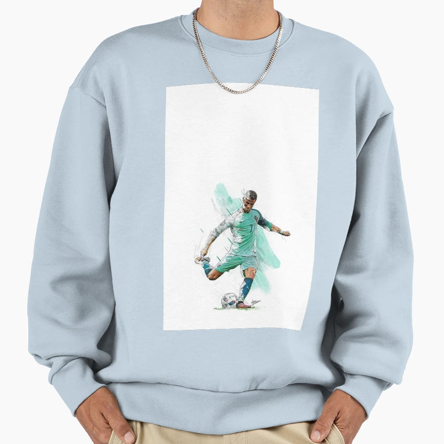 Cristiano Ronaldo 7 Iphone Case Sweatshirt - Aesthetic Graphic for Adults - T-Shirt, Sweatshirt, Hoodie