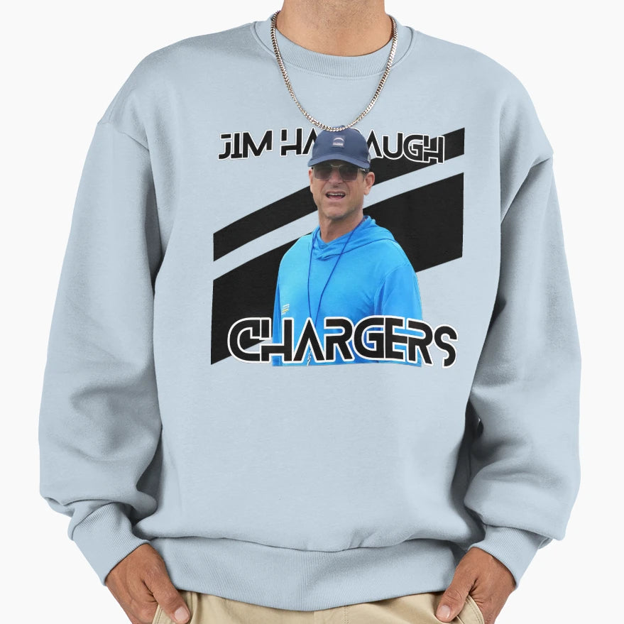 Jim Harbaugh Chargers Tariik 321 Sweatshirt - Aesthetic Graphic Men Women - T-Shirt, Sweatshirt, Hoodie