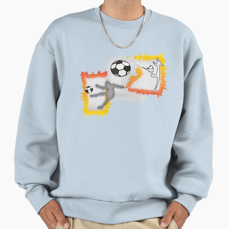 Football Player Football Sweatshirt - Minimalist Print for Adults - T-Shirt, Sweatshirt, Hoodie