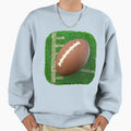3D Football And Rugby Ball Square Sweatshirt - Fun Novelty Design Men Women - T-Shirt, Sweatshirt, Hoodie