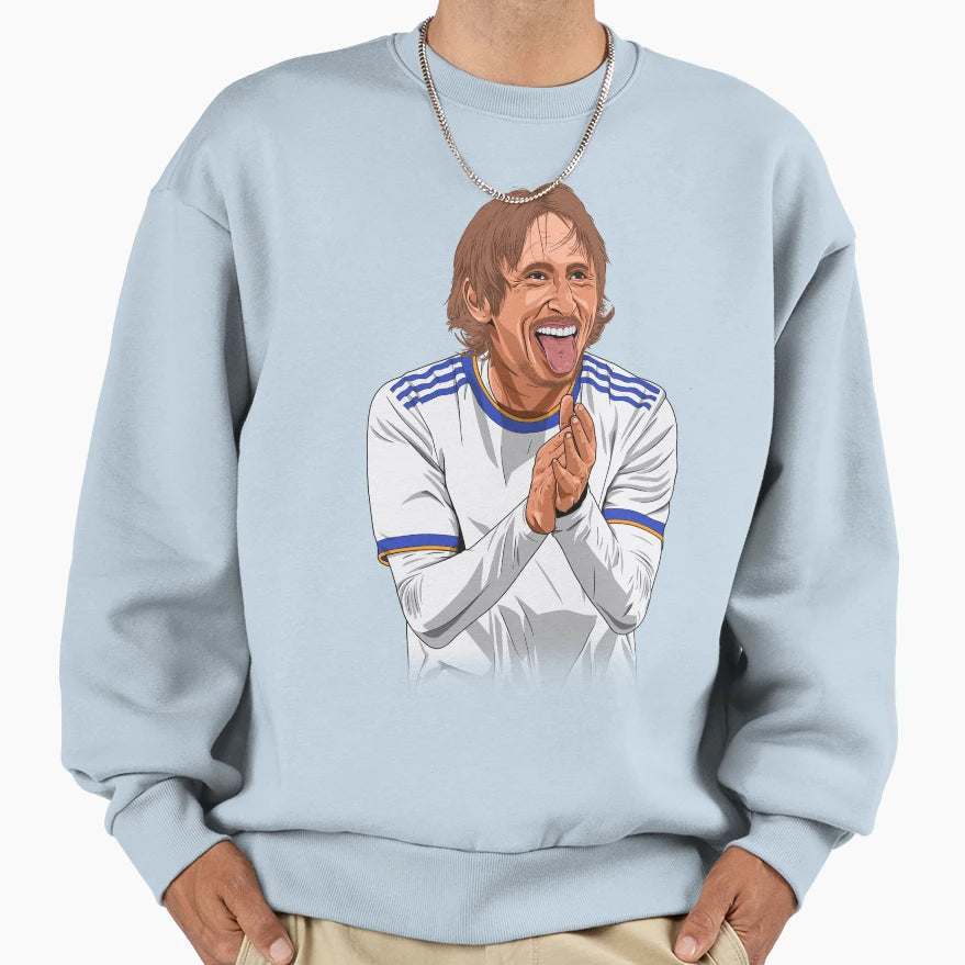 Luka Modri Sweatshirt - Minimalist Print for Adults - T-Shirt, Sweatshirt, Hoodie