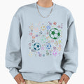 Abstract Multi Color Football Soccer Sweatshirt - Custom Art Print Unisex - T-Shirt, Sweatshirt, Hoodie