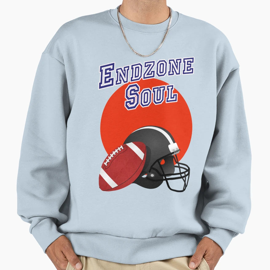 Endzone Soul Football Helmet Sweatshirt - Custom Art Print Unisex - T-Shirt, Sweatshirt, Hoodie