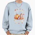 Just Who Loves Fall Pumpkin Cozy Sweatshirt - Graphic Print for Adults - T-Shirt, Sweatshirt, Hoodie