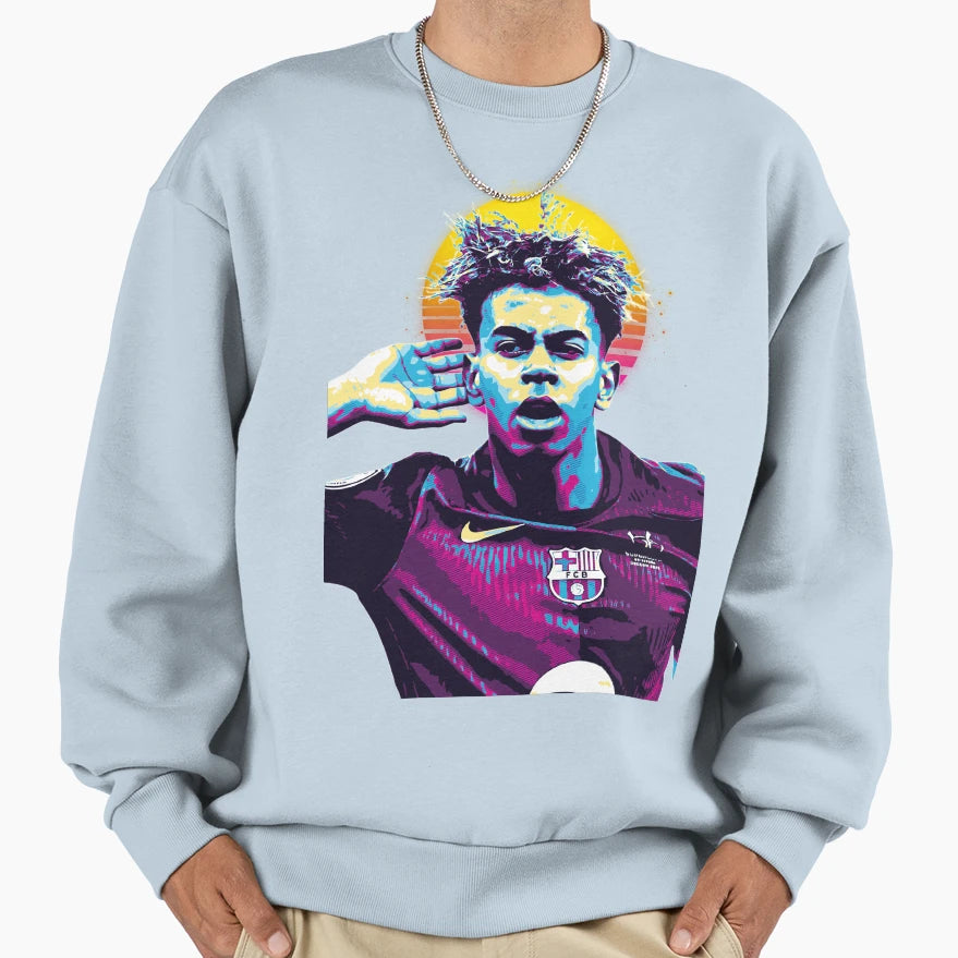 Lamine Yamal Celebration 2 Sweatshirt - Novelty Apparel Unisex - T-Shirt, Sweatshirt, Hoodie