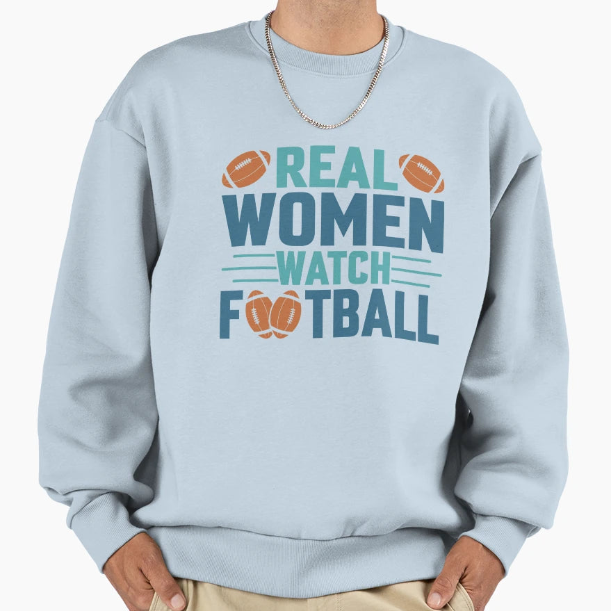 Real Watch Football Sweatshirt - Minimalist Print for Adults - T-Shirt, Sweatshirt, Hoodie