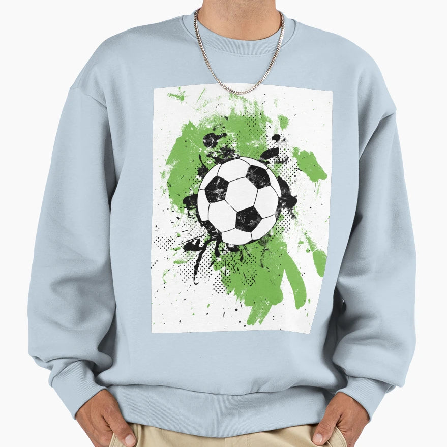 Painting World Soccer Sweatshirt - Trendy Graphic for Adults - T-Shirt, Sweatshirt, Hoodie