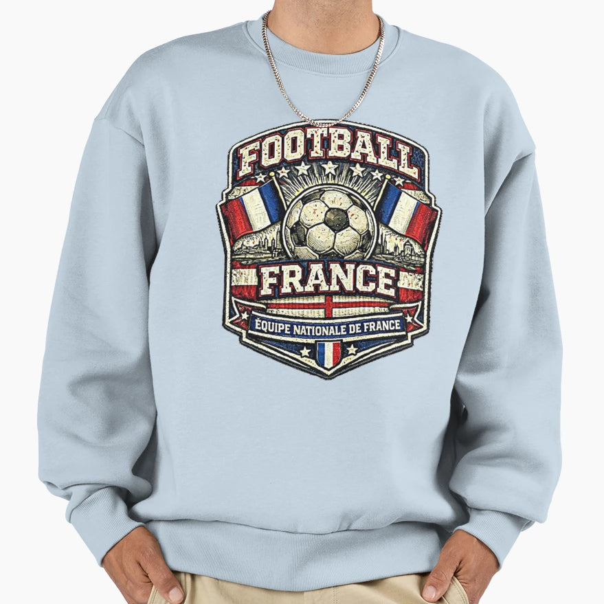 Soccer Football France Sweatshirt - Aesthetic Graphic Unisex - T-Shirt, Sweatshirt, Hoodie