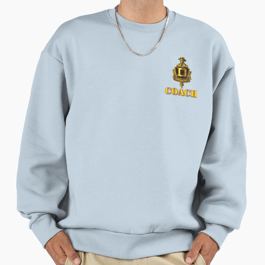 Manuel Dominguez High School Coach Sweatshirt - Graphic Print Men Women - T-Shirt, Sweatshirt, Hoodie