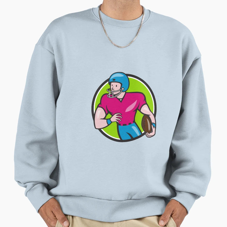 American Football Receiver Running Sweatshirt - Streetwear Style Unisex - T-Shirt, Sweatshirt, Hoodie