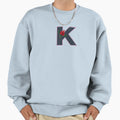 Rose Initial K Letter Romantic Gift Sweatshirt - Novelty Apparel Men Women - T-Shirt, Sweatshirt, Hoodie