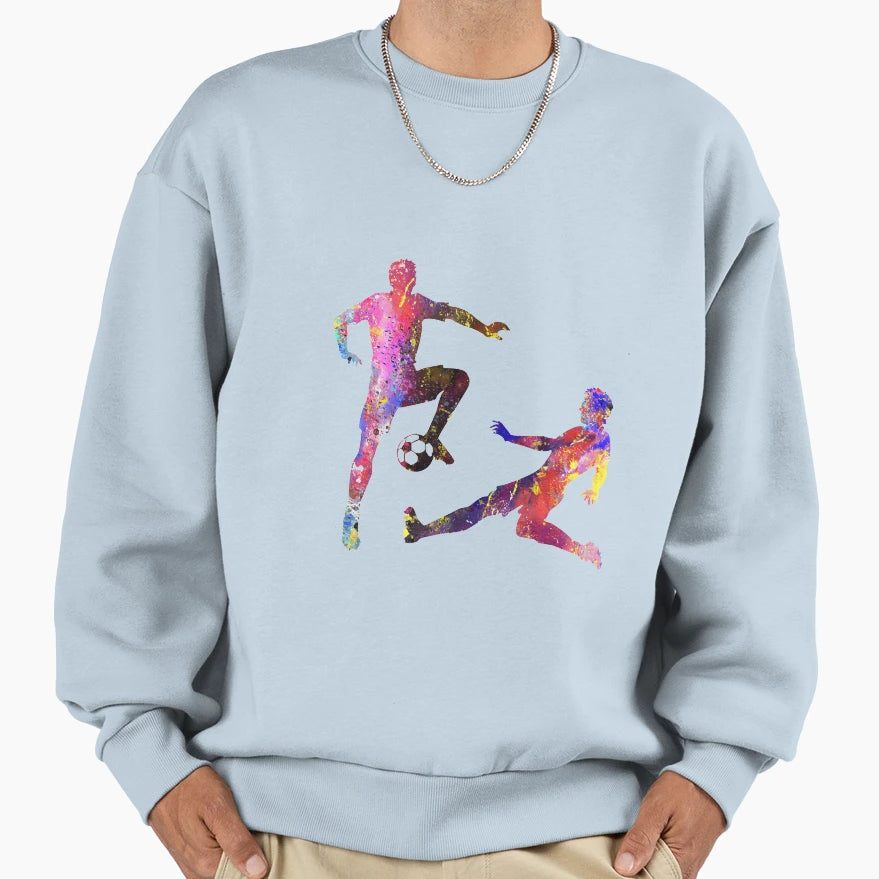 Mens Football Avoiding Tackle Art Sweatshirt - Novelty Apparel Unisex - T-Shirt, Sweatshirt, Hoodie