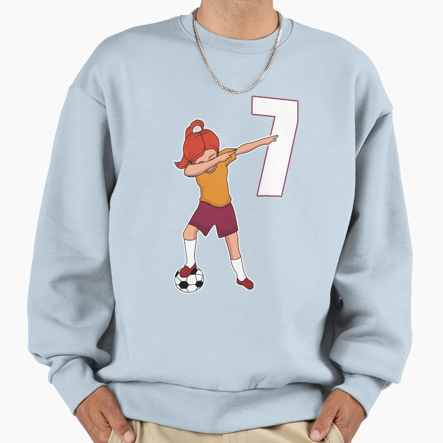Awesome Soccer Player Number 7 Sweatshirt - Trendy Graphic Men Women - T-Shirt, Sweatshirt, Hoodie