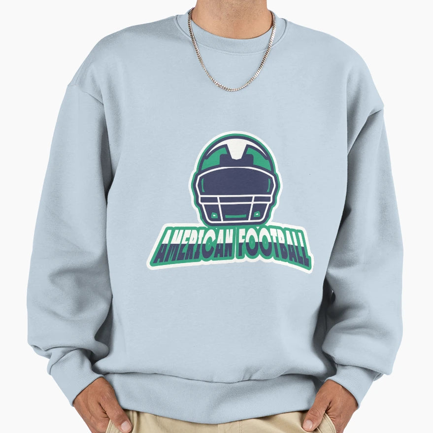 American Football Sweatshirt - Unique Graphic for Adults - T-Shirt, Sweatshirt, Hoodie