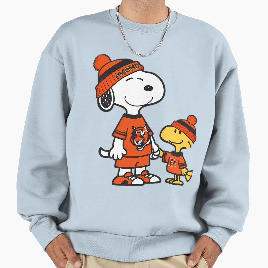 Snoopy Cincinnatis Sports Sweatshirt - Aesthetic Graphic Unisex - T-Shirt, Sweatshirt, Hoodie