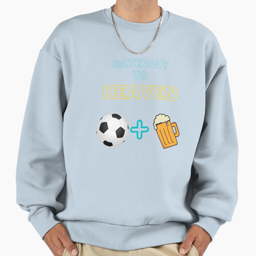 Football And Beer Sweatshirt - Unique Graphic Unisex - T-Shirt, Sweatshirt, Hoodie