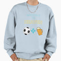 Football And Beer Sweatshirt - Unique Graphic Unisex - T-Shirt, Sweatshirt, Hoodie