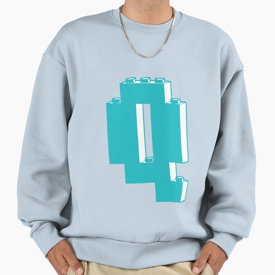 Letter Q Sweatshirt - Trendy Graphic for Adults - T-Shirt, Sweatshirt, Hoodie