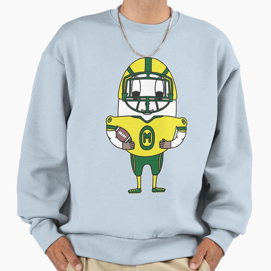 American Football Player Egg Sweatshirt - Unique Graphic Men Women - T-Shirt, Sweatshirt, Hoodie