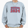 Red Tipography Senior 2024 Sport Old Sweatshirt - Custom Art Print Unisex - T-Shirt, Sweatshirt, Hoodie