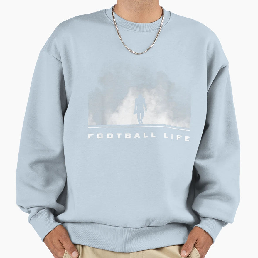 Astute Football Footballretro Wave Sweatshirt - Trendy Graphic Unisex - T-Shirt, Sweatshirt, Hoodie