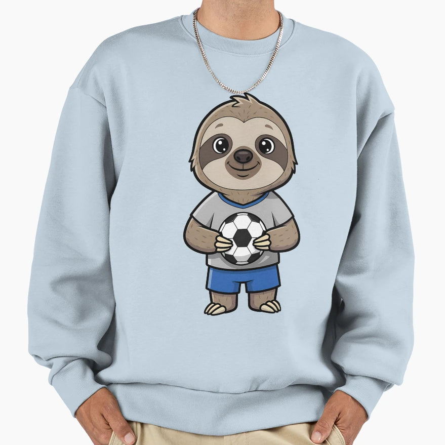 Sloth Soccer Player Football Sweatshirt - Fun Novelty Design for Adults - T-Shirt, Sweatshirt, Hoodie