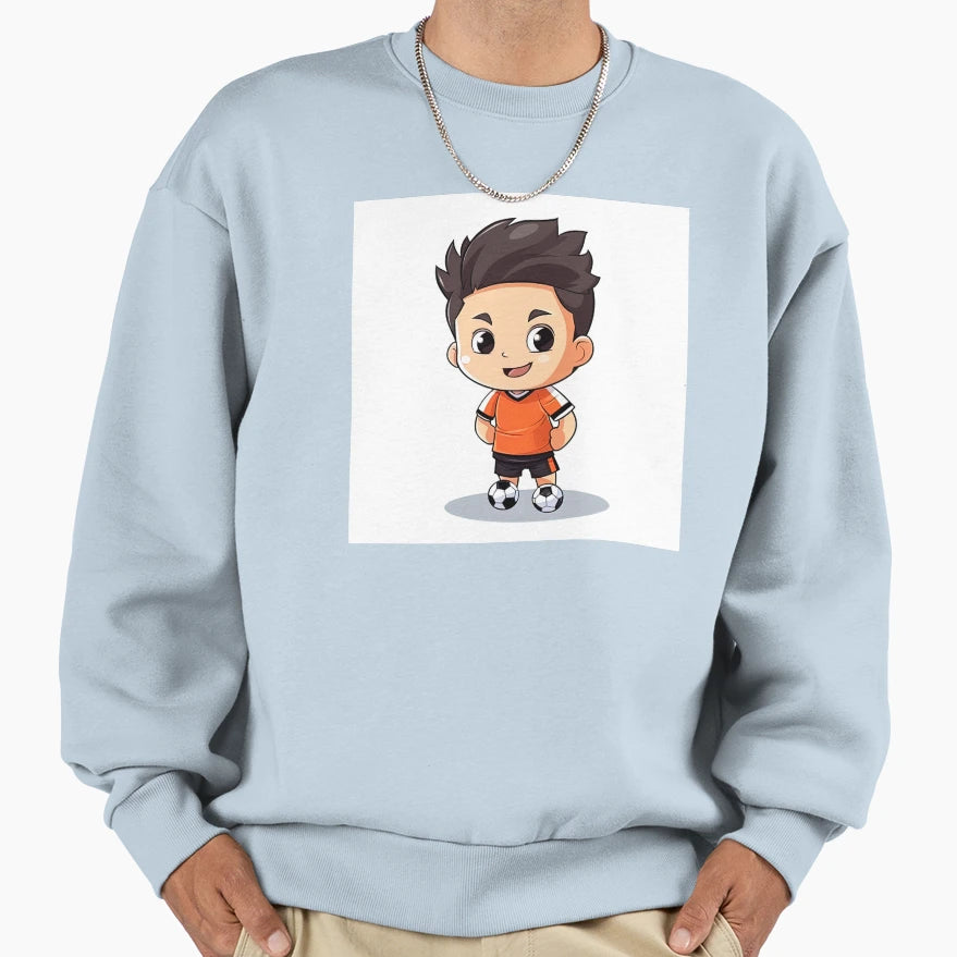 Soccer Player Sweatshirt - Graphic Print Unisex - T-Shirt, Sweatshirt, Hoodie