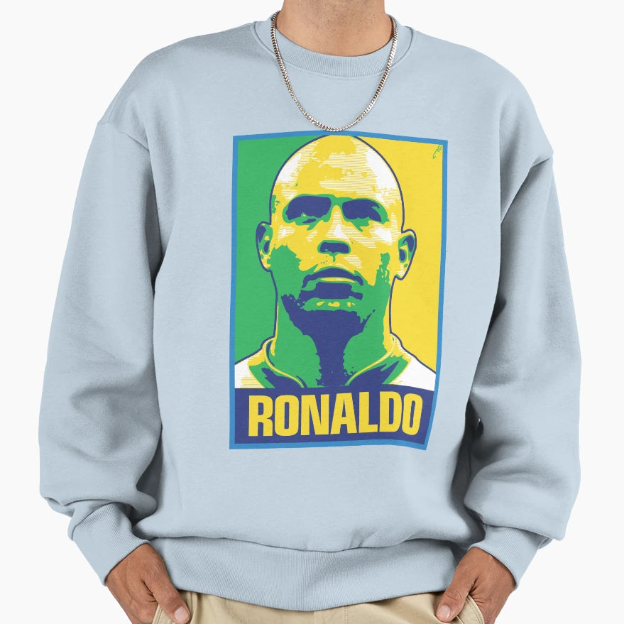 Ronaldo Brazil Sweatshirt - Streetwear Style for Adults - T-Shirt, Sweatshirt, Hoodie
