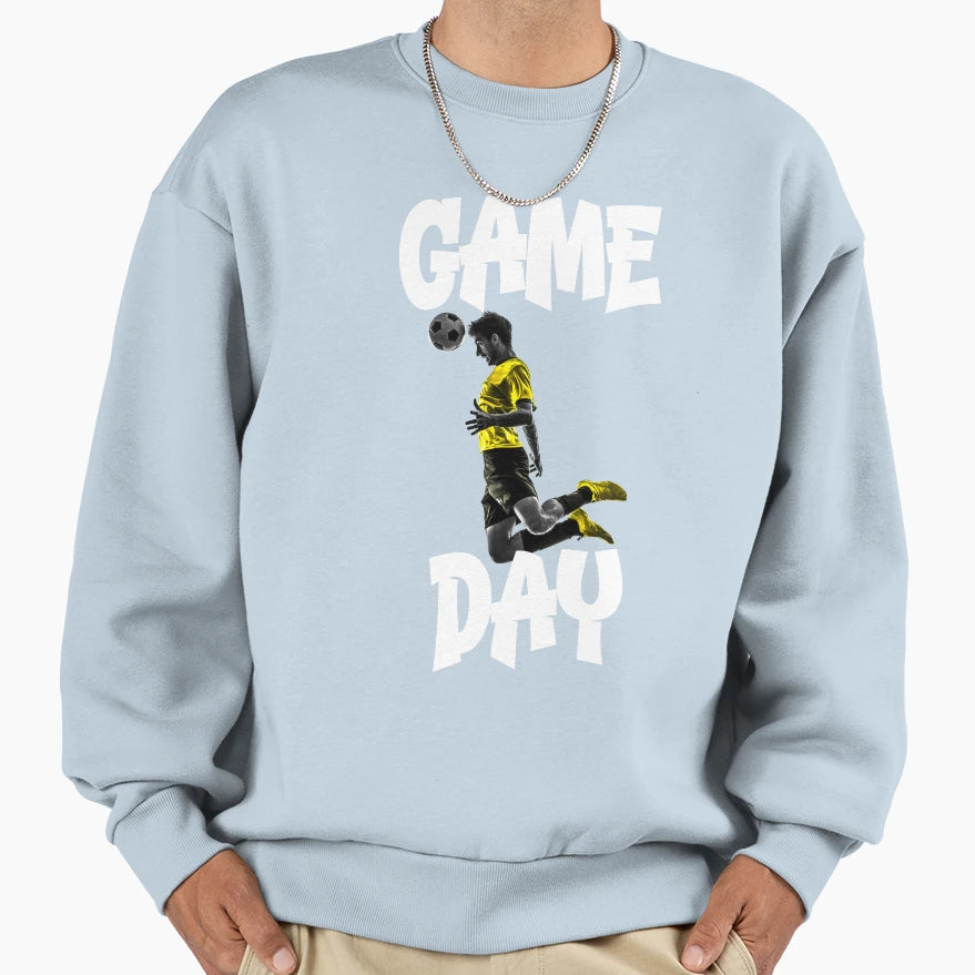 Fun Sports Game Day Soccer Sweatshirt - Casual Everyday Wear Unisex - T-Shirt, Sweatshirt, Hoodie