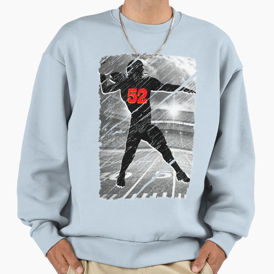 American Football Sweatshirt - Minimalist Print for Adults - T-Shirt, Sweatshirt, Hoodie