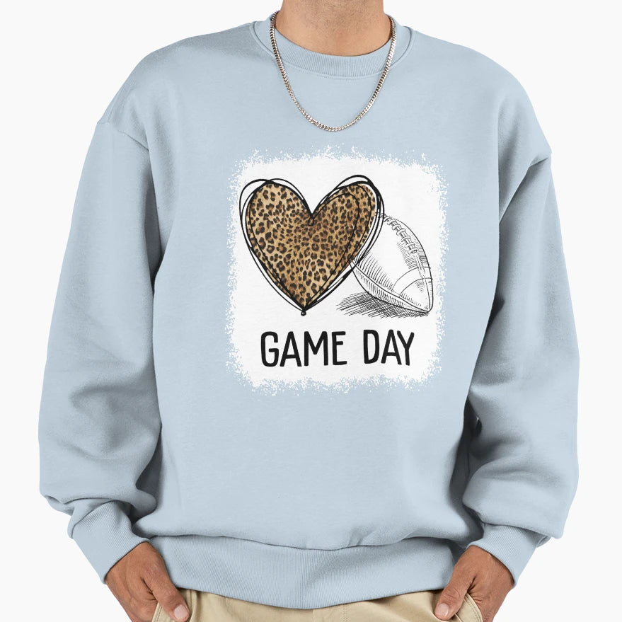 Game Day Football Sports Player Sweatshirt - Aesthetic Graphic for Adults - T-Shirt, Sweatshirt, Hoodie