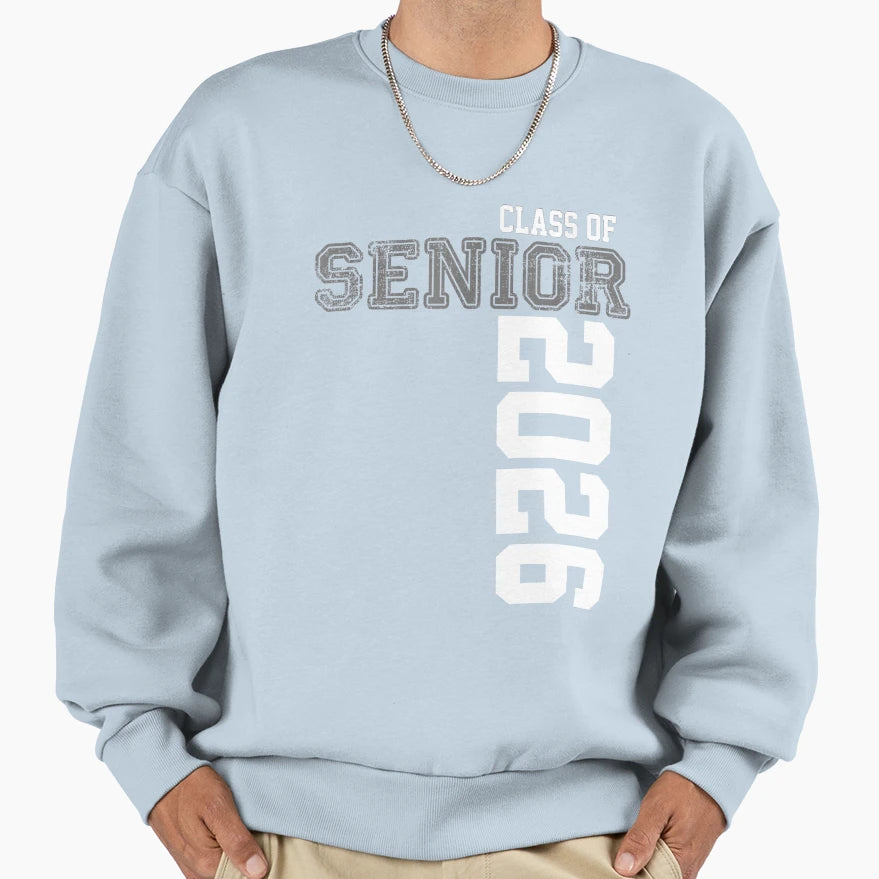 Class 2026 Senior 2026 School Sweatshirt - Minimalist Print for Adults - T-Shirt, Sweatshirt, Hoodie