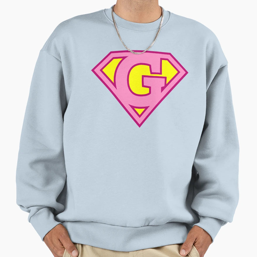 Letter G Super Letter Vol 2 Sweatshirt - Fun Novelty Design Unisex - T-Shirt, Sweatshirt, Hoodie
