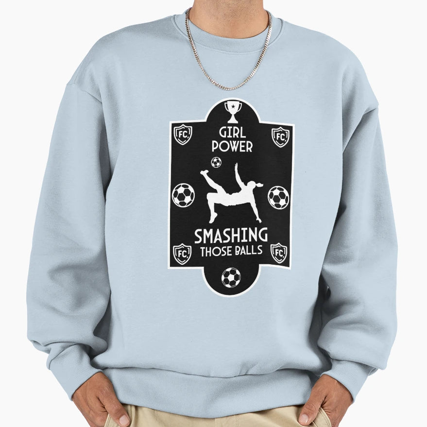 Womens Football Soccer Players Sweatshirt - Trendy Graphic Unisex - T-Shirt, Sweatshirt, Hoodie