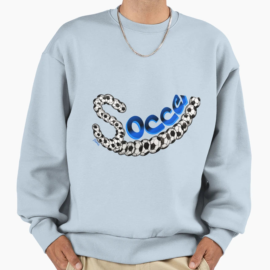 Soccer Sweatshirt - Fun Novelty Design for Adults - T-Shirt, Sweatshirt, Hoodie