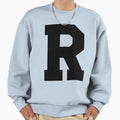 Alphabet Black R Sports Letter R Sweatshirt - Trendy Graphic for Adults - T-Shirt, Sweatshirt, Hoodie