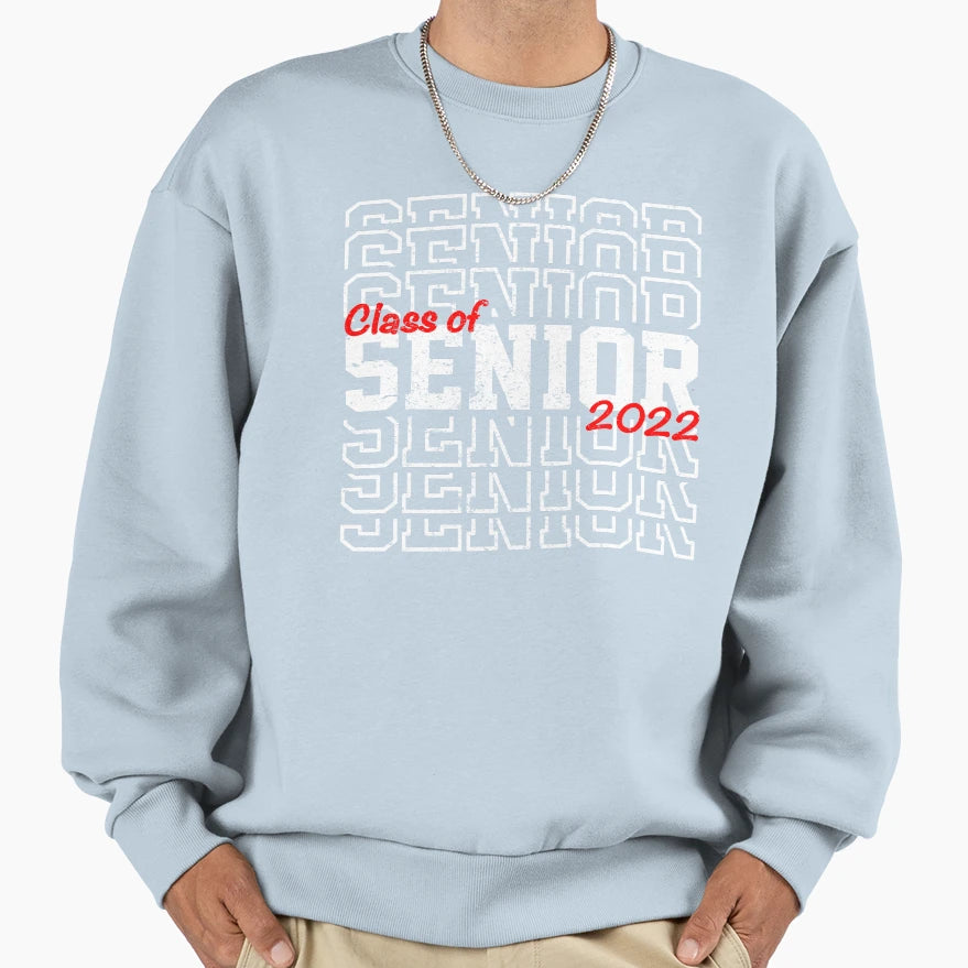 Senior Class 2022 Graduates Sweatshirt - Minimalist Print for Adults - T-Shirt, Sweatshirt, Hoodie