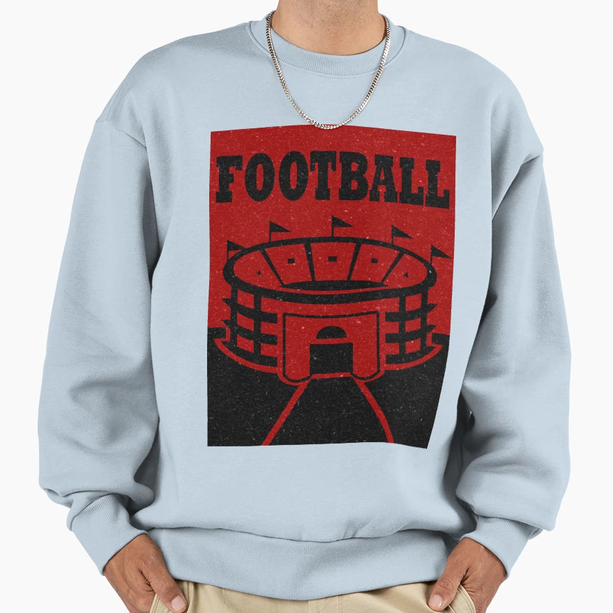 Football Stadium Sweatshirt - Casual Everyday Wear Men Women - T-Shirt, Sweatshirt, Hoodie