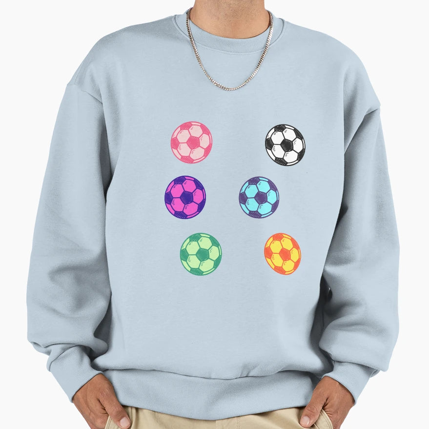Soccer Ball Sweatshirt - Trendy Graphic Men Women - T-Shirt, Sweatshirt, Hoodie