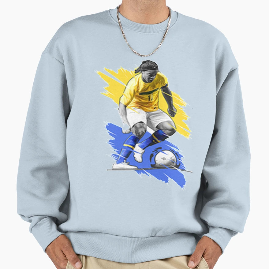 Ronaldinho Sweatshirt - Custom Art Print Unisex - T-Shirt, Sweatshirt, Hoodie