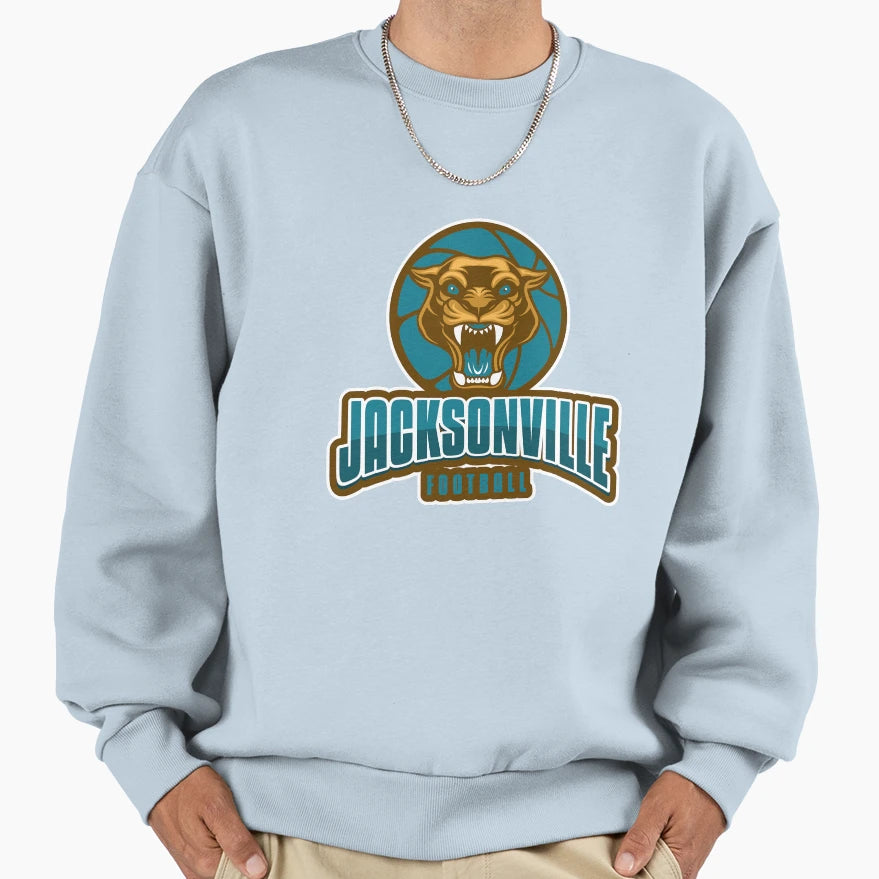 Jacksonville Football Logo Unofficial Sweatshirt - Trendy Graphic Men Women - T-Shirt, Sweatshirt, Hoodie