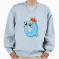 Letter Q Sweatshirt - Minimalist Print Men Women - T-Shirt, Sweatshirt, Hoodie